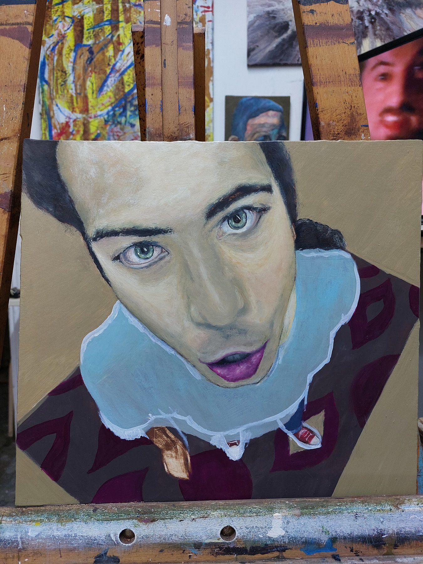 Self-portrait, top view