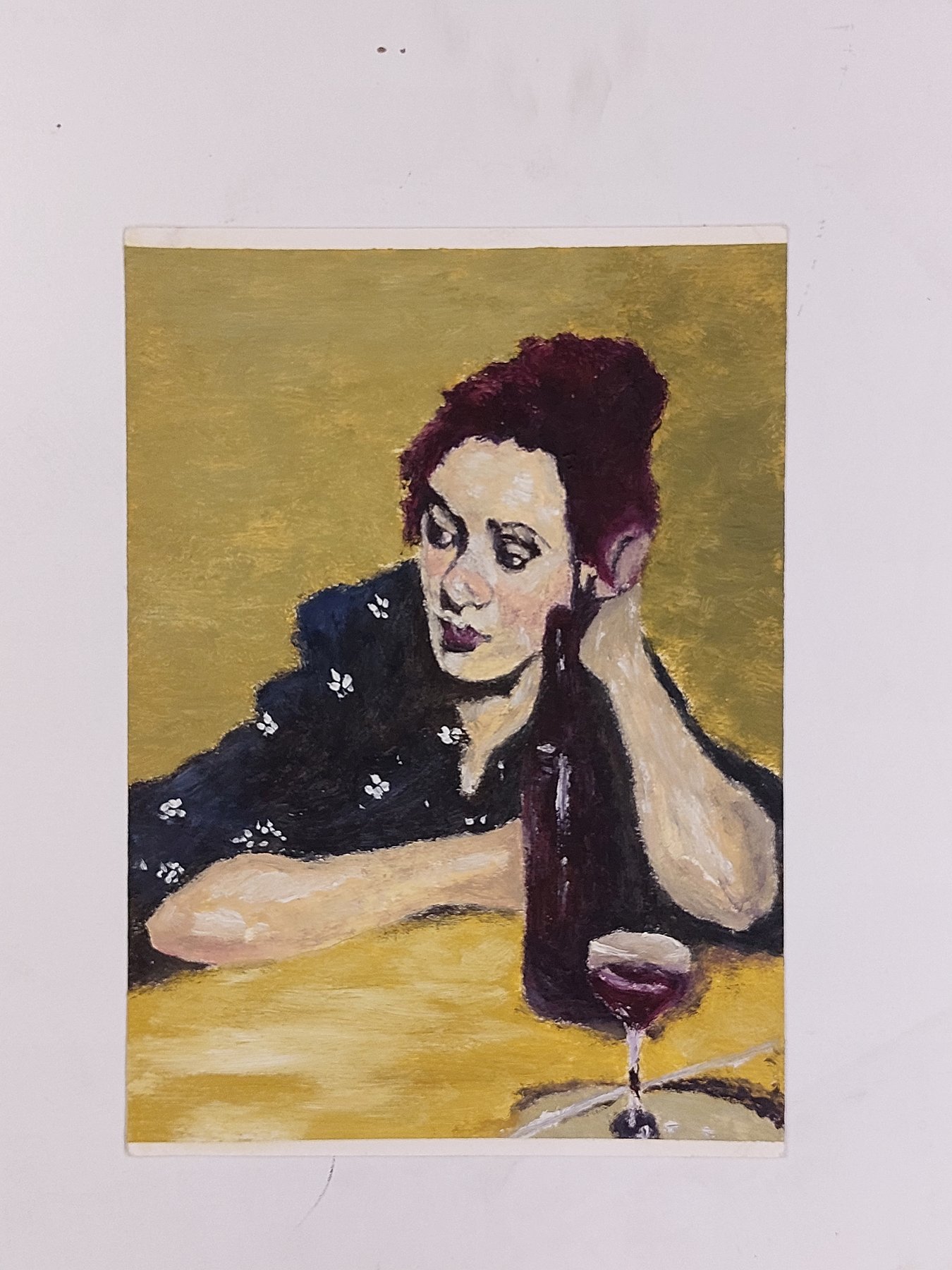 Girl with wine glass